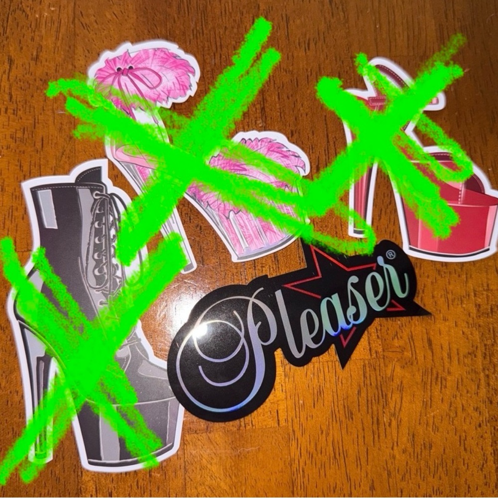 Pleaser Stripper Heel Exotic Dancer Heels Sticker for Water Bottle Phone Etc.